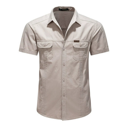 Men's Collared Shortsleeve Button-Up Shirt