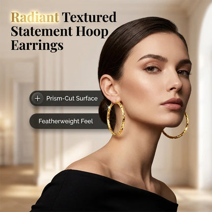 💫Vintage Hammered Metal Drop Earrings– Lightweight Geometric Statement Jewellery ✨