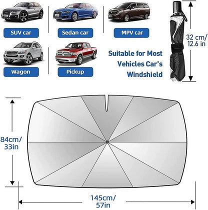 🔥Last Day 50% OFF - 2026 Upgraded Car Windshield Sun Shade Umbrella