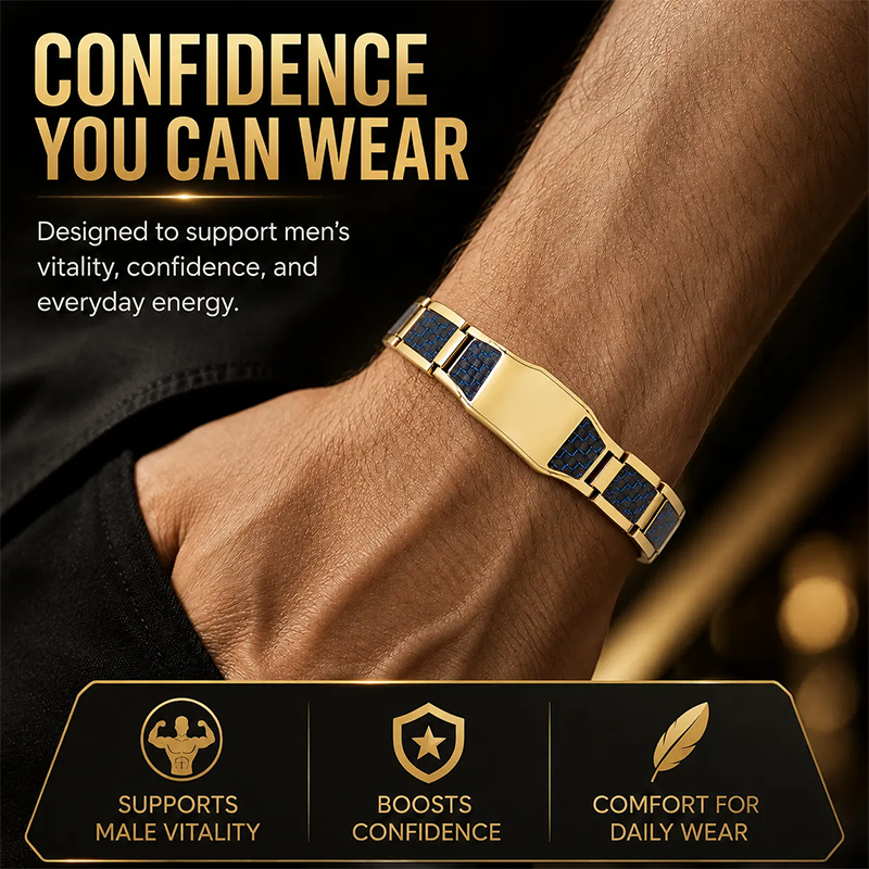 ✨🔥Men's Strength & Vitality Bracelet💯🎂Upgrade Your Energy, Style, and Confidence