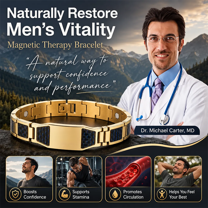 ✨🔥Men's Strength & Vitality Bracelet💯🎂Upgrade Your Energy, Style, and Confidence