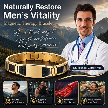 ✨🔥Men's Strength & Vitality Bracelet💯🎂Upgrade Your Energy, Style, and Confidence