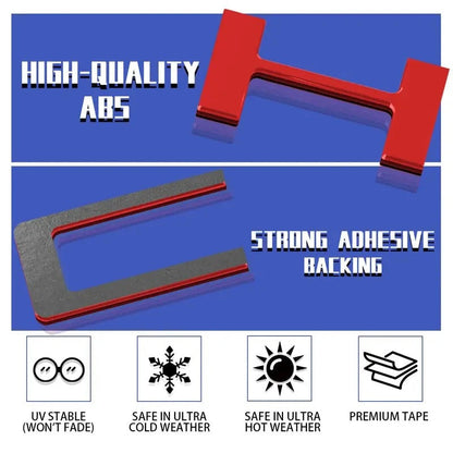 3D Raised Tailgate Letters – Premium ABS Overlay Trim Stickers