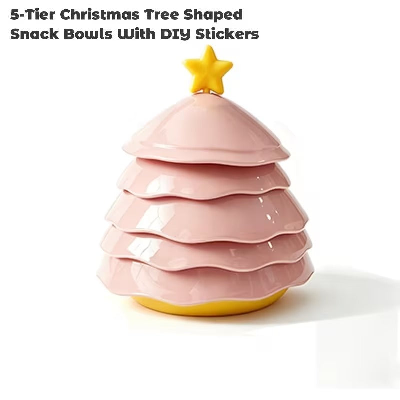 🌲5 Pack Stackable Christmas Tree Bowls