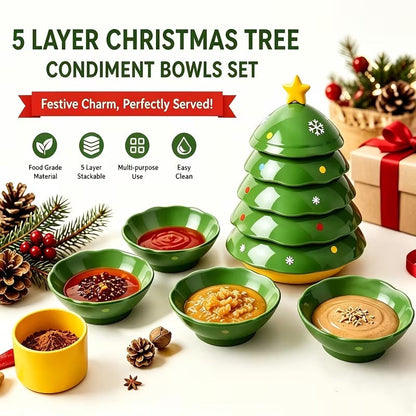 🌲5 Pack Stackable Christmas Tree Bowls