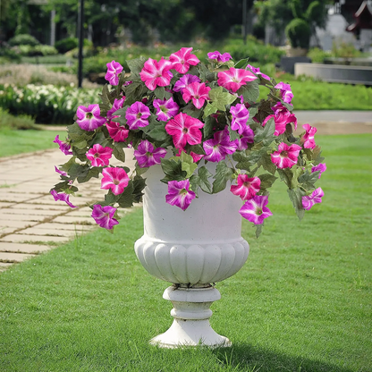 🔥 Fade-Proof, UV-Resistant Artificial Petunias – Vibrant, Colorfast Outdoor Flowers for Patio & Garden
