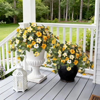 🔥 Fade-Proof, UV-Resistant Artificial Petunias – Vibrant, Colorfast Outdoor Flowers for Patio & Garden