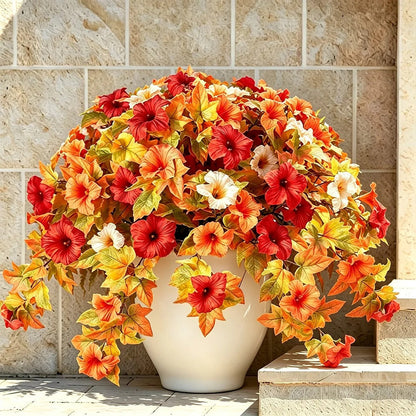 🔥 Fade-Proof, UV-Resistant Artificial Petunias – Vibrant, Colorfast Outdoor Flowers for Patio & Garden