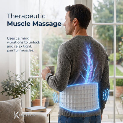 4-in-1 Cordless Lumbar Decompression Belt with Red Light Therapy & Heat