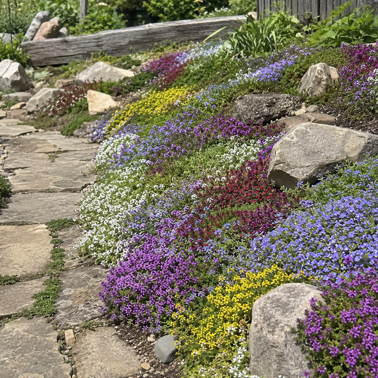🌸Creeping Thyme Seeds, Multi-Color Ground Cover Flower Seeds🌸