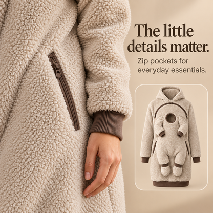 🧸 Parent & Baby Fleece Hoodie with Zip Pockets