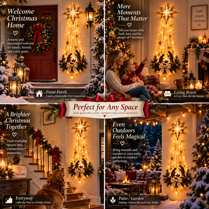 ✝️ Bethlehem Star of  – Lighted Nativity Wall Decor