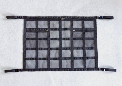 Overhead Mesh Gear Storage Net, Multi‑Pocket Ceiling Mesh Organizer for SUV, Van, 4x4, Boat & Rooftop Tent