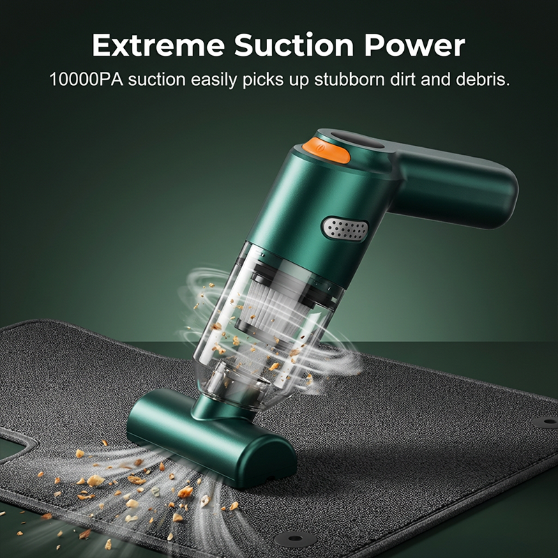 Cordless car vacuum – 10000Pa suction, lightweight, long battery life!🚗💨