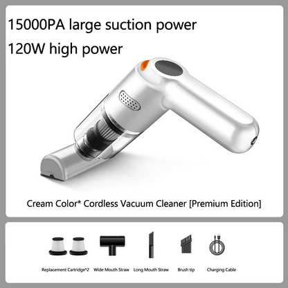 Cordless car vacuum – 10000Pa suction, lightweight, long battery life!🚗💨