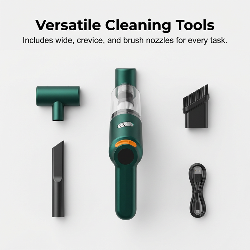 Cordless car vacuum – 10000Pa suction, lightweight, long battery life!🚗💨