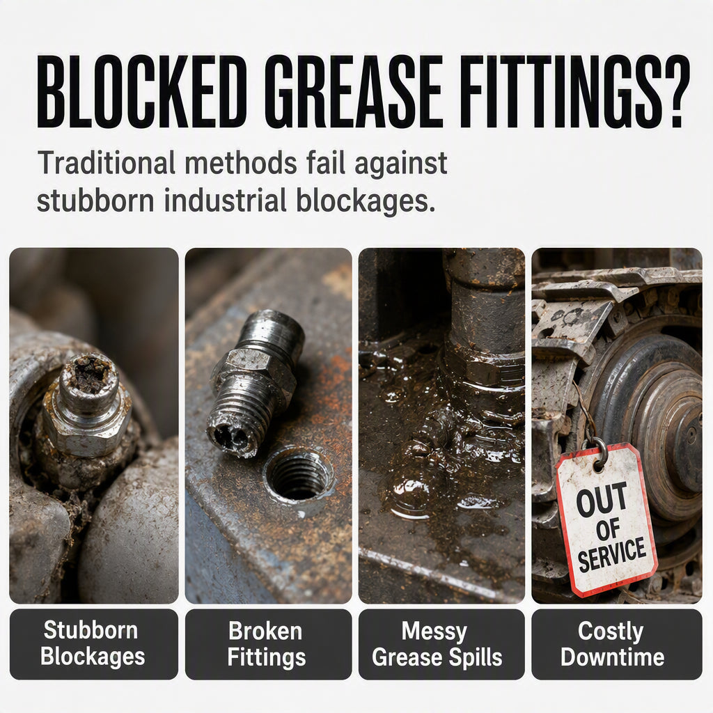 ⏰Heavy Duty Grease Fitting Cleaner Tool