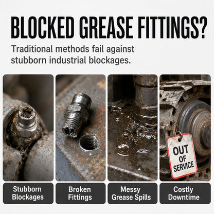 ⏰Heavy Duty Grease Fitting Cleaner Tool