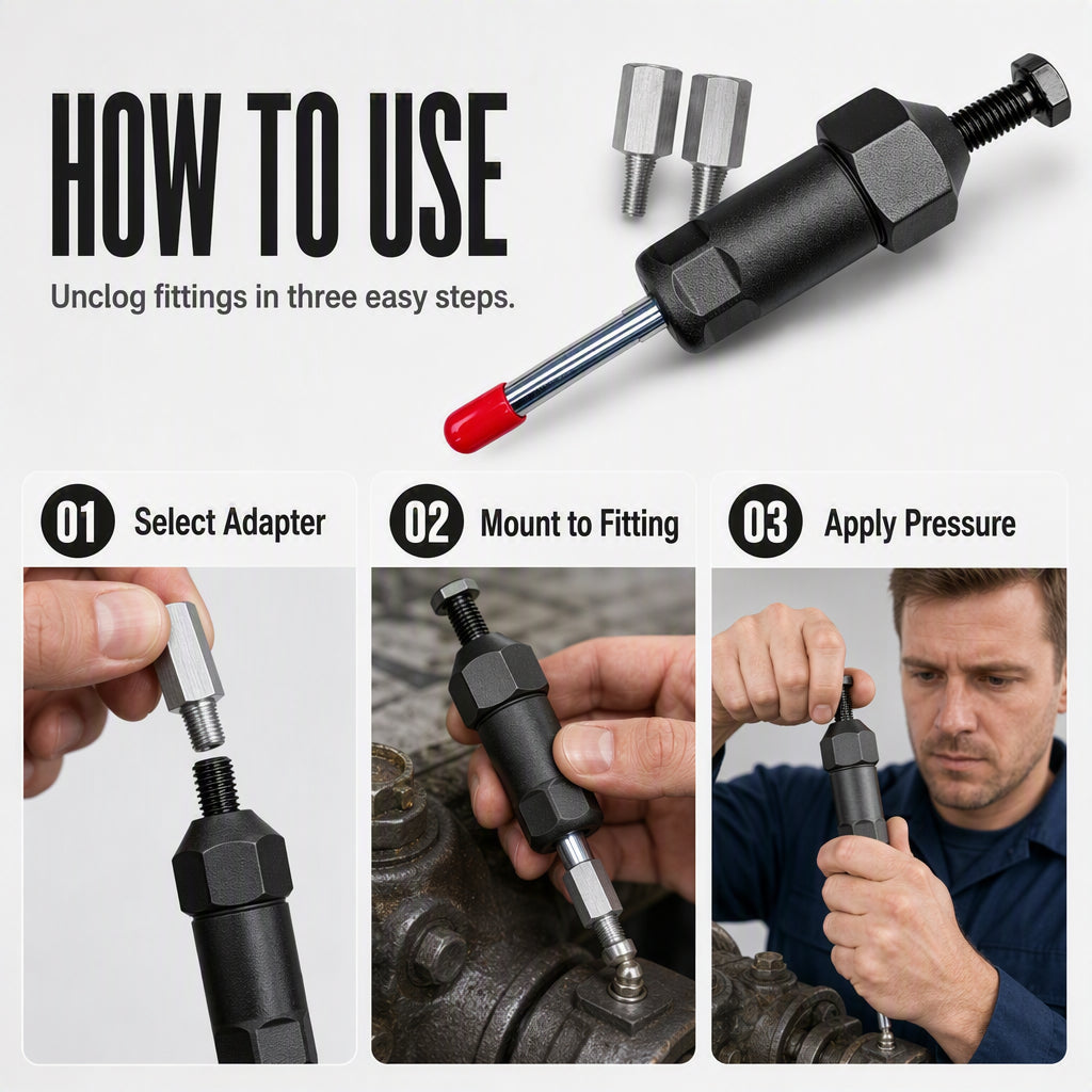 ⏰Heavy Duty Grease Fitting Cleaner Tool