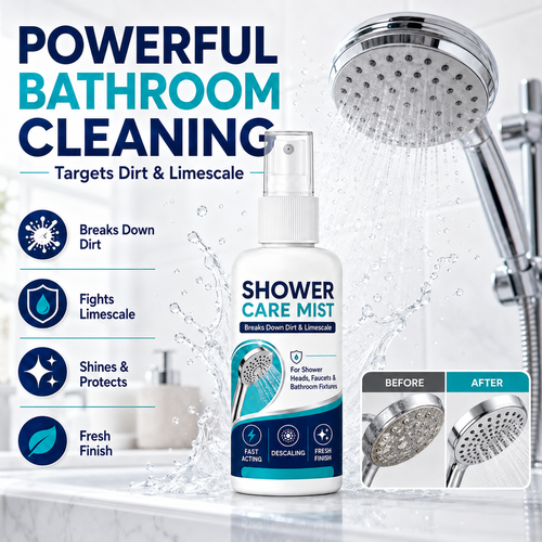 🚿✨Fast-Acting Shower Limescale Remover Spray🧼💪