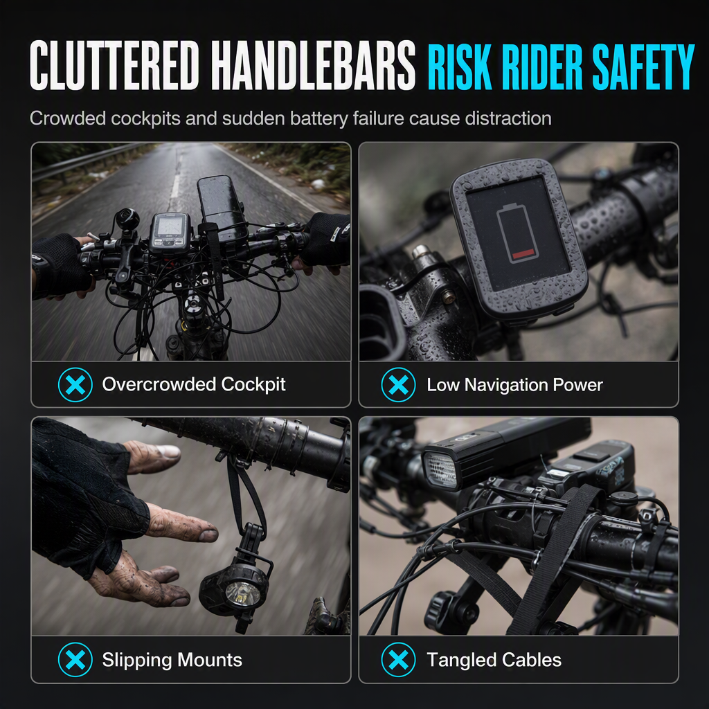 📢 Bike Handlebar Extender – USB Power, Waterproof & Dual Mount – More Space, Cleaner Cockpit 🛡️