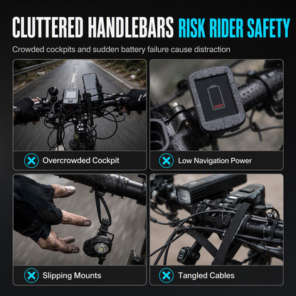 📢 Bike Handlebar Extender – USB Power, Waterproof & Dual Mount – More Space, Cleaner Cockpit 🛡️