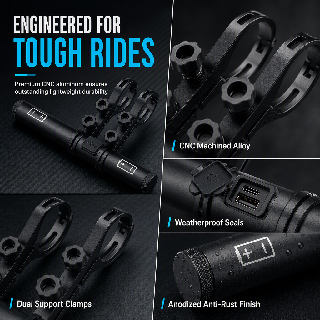 📢 Bike Handlebar Extender – USB Power, Waterproof & Dual Mount – More Space, Cleaner Cockpit 🛡️