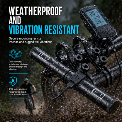 📢 Bike Handlebar Extender – USB Power, Waterproof & Dual Mount – More Space, Cleaner Cockpit 🛡️