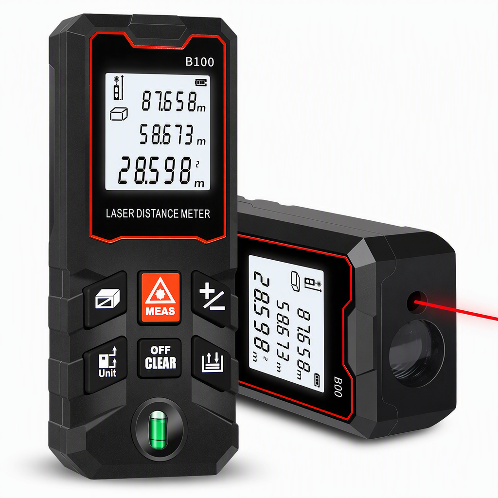 Rechargeable Laser Rangefinder – Voice Broadcast, Shockproof Casing, Multiple Range Options 🔦