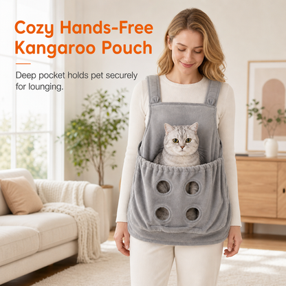 ⏳Hair Resistant Pet Cuddling Apron with Leg Holes – Anti-Scratch Grooming Apron 🐈✨