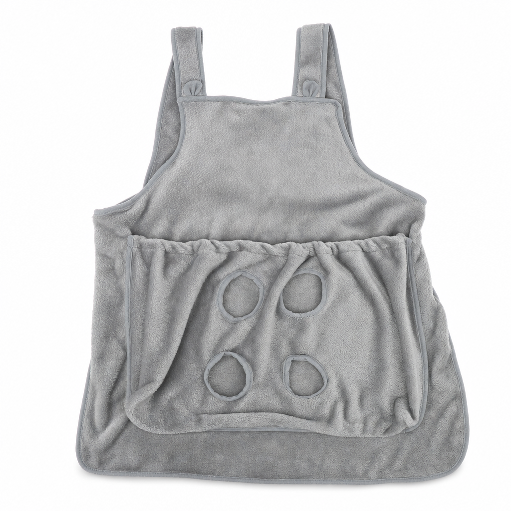 ⏳Hair Resistant Pet Cuddling Apron with Leg Holes – Anti-Scratch Grooming Apron 🐈✨