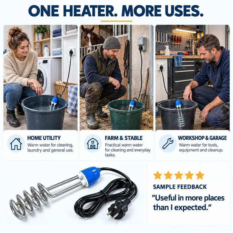 Portable Immersion Water Heater | Heat Water Anywhere Fast