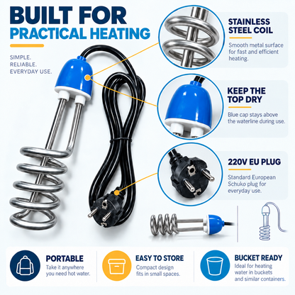 Portable Immersion Water Heater | Heat Water Anywhere Fast