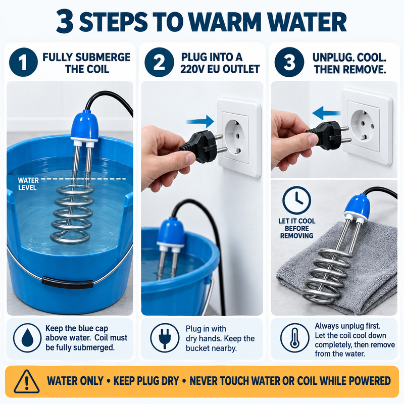 Portable Immersion Water Heater | Heat Water Anywhere Fast