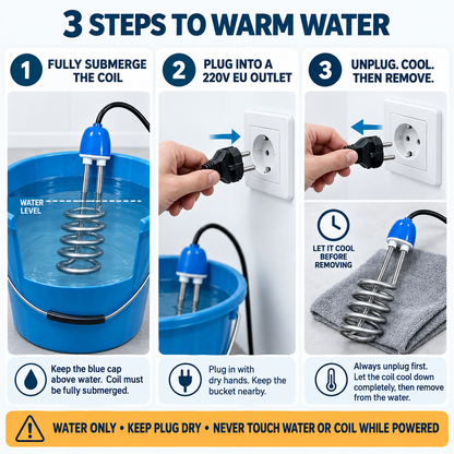 Portable Immersion Water Heater | Heat Water Anywhere Fast