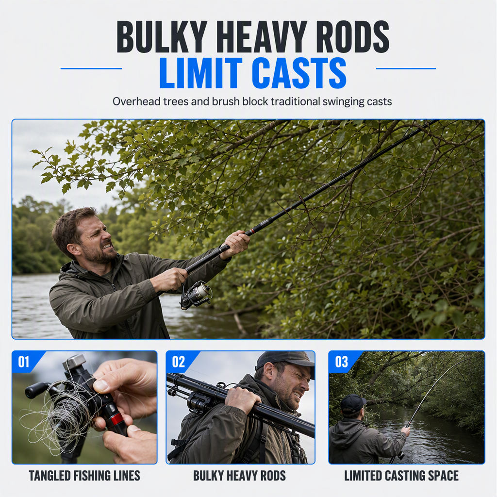 🎣🚀 Bait Launcher Fishing Set – Precision Slingshot Casting Rod with Spinning Reel