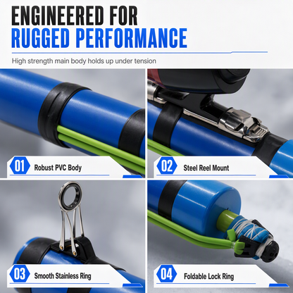 🎣🚀 Bait Launcher Fishing Set – Precision Slingshot Casting Rod with Spinning Reel