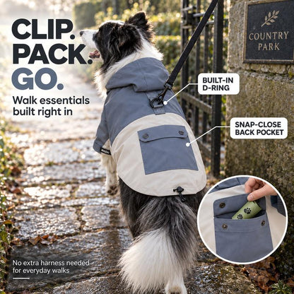 🐶 LIMITED-TIME 50% OFF! ☔ Waterproof Colorblock Dog Raincoat – Windproof, Breathable, Full Protection ✨
