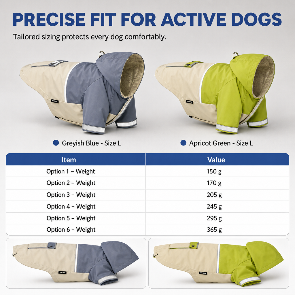 🐶 LIMITED-TIME 50% OFF! ☔ Waterproof Colorblock Dog Raincoat – Windproof, Breathable, Full Protection ✨