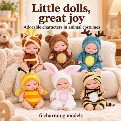 🍼 Mini Baby Dolls in Animal Outfits