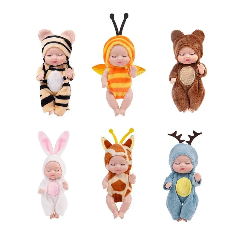 🍼 Mini Baby Dolls in Animal Outfits
