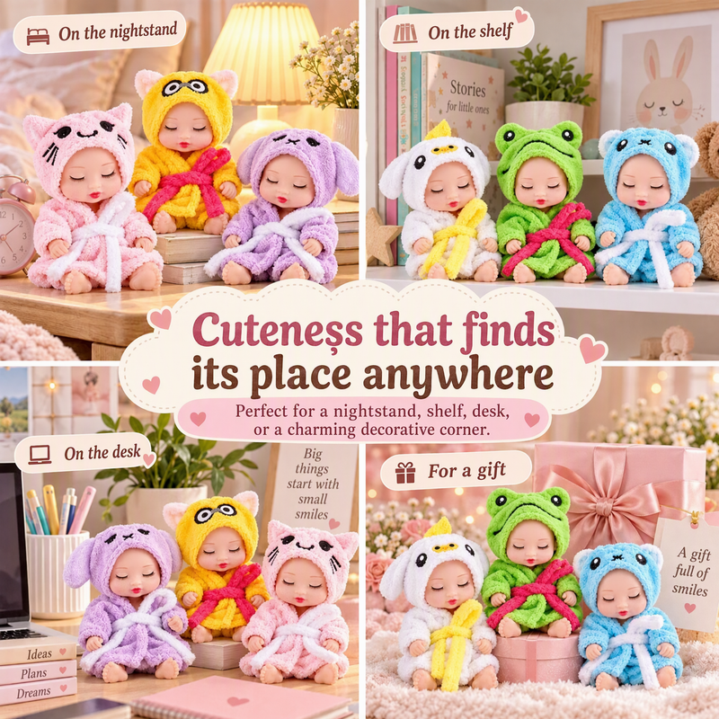 🍼 Mini Baby Dolls in Animal Outfits