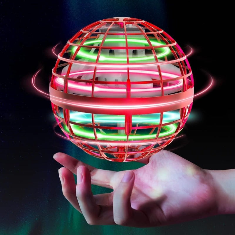 Flying Orb Ball Toy: Hand-Controlled Boomerang Spinner with LED Lights