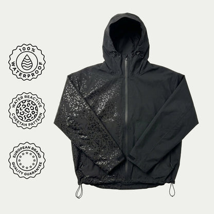 Water Reactive Cheetah Rain Jacket